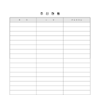 추진현황 추진현황